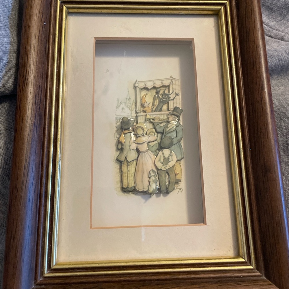Anton Pieck Framed Vintage Art Print with Wooden Frame